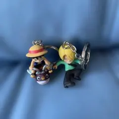 ワンピース ルフィ サンジ キーホルダーセット