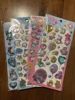 【新品】ぷくキラ シール まじかるみゆちゃん、あわわちゃんなどシール４枚セットのサムネイル