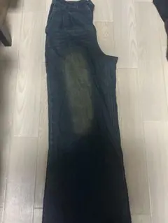 ダークブルー ストレートレッグ デニム