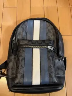 【ジャンク】COACH ストライプデザイン ボディバッグ