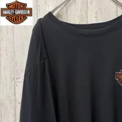 【激レア】ハーレーダビッドソン　ロンT ゆるだぼ　完売モデル　Tシャツ　黒のサムネイル