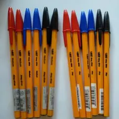 BIC オレンジEG 1.0 0.7 mm ボールペン 黒 青 赤 12本セットのサムネイル