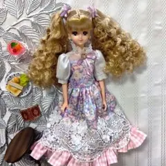 リカちゃんサイズハンドメイドワンピース&ピアスNo.2363・2364双子