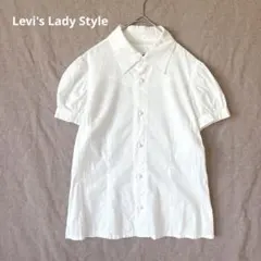 リーバイス／シャツ ブラウス M 半袖 パフスリーブ ガーリー コットン 白のサムネイル