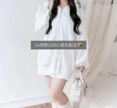 最終値下げ OLIVE des OLIVE キラキラZIPパーカー オフホワイト