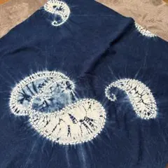 大判藍染　手絞り染め 風呂敷