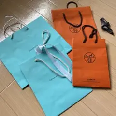 Tiffany & Co. Hermès ショップ袋とリボン5点セット