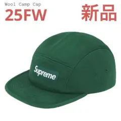 【新品】 Supreme 25FW Wool Camp Cap 緑