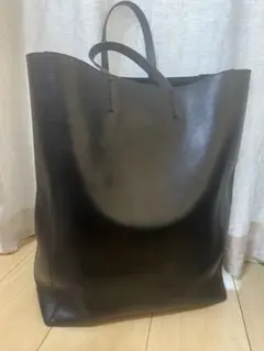 CELINE セリーヌ ホリゾンタルカバ トートバッグ ラージ　レザー ブラックのサムネイル