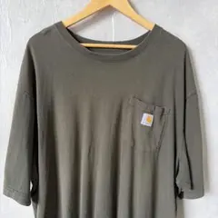 Carhartt ポケットTシャツ カーキ　サイズ2XLのサムネイル