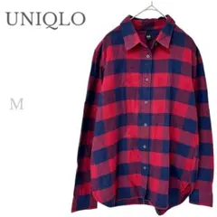 ユニクロ 【 M 】 レディース シャツ フランネルチェックシャツ