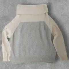 グリーンレーベルリラクシング　タートルネックニットセーター カシミヤ混