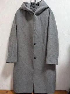 UNIQLO フーデッドコート グレー XL