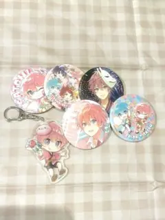 すとぷり さとみくん ころんくん 缶バッジ アクリルキーホルダー