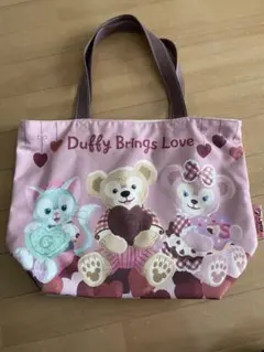 ディズニー　ダッフィー　トートバッグ　スウィート