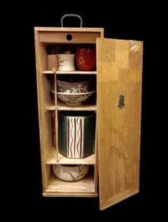 茶道具セット 木製収納箱付き - メルカリ