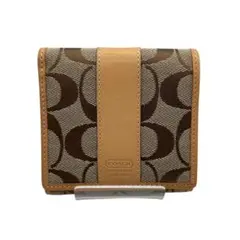 ミコ様　COACH コーチ 折り財布 シグネチャー w1