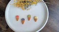 アイスクリームの箸置き♪ ハンドメイド いちご、レモン、メロン、ソーダ 夏 海