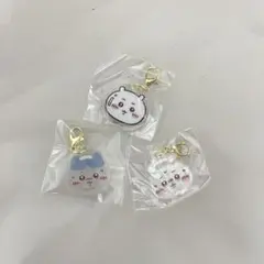 てかっとしたちいかわ　てかっとしたハチワレ チャームHOTなミニアクリルチャーム