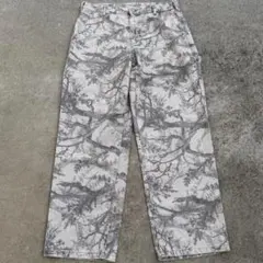 ZARA バギーデニム　アブストラクト柄　EUR40