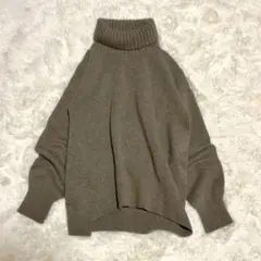 Spick&Span カシミヤ混 ウール タートルネック プルオーバー