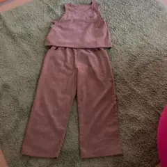 ブラウン ベストとパンツのセットアップ