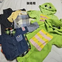 秋冬用ロンパース・カバーオールセット　ガチャピン　ベビー　キッズ