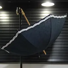 Athena New York キルトレース 日傘 親骨47cm NAVYのサムネイル