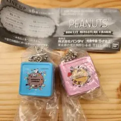PEANUTS ビスケットミニチュアチャーム 2点セット