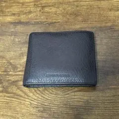 EMPORIO ARMANI 二つ折り財布 レザー ブラックのサムネイル