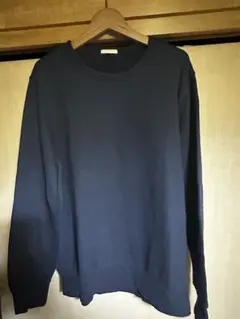最安値美品送料無料おすすめ人気GUジーユーネイビースウェットプルオーバーL
