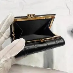 VVW 3つ折り財布 / ブラック/ゴールドロゴ-154