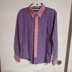 Ralph Lauren BIG SHIRT チェック 花柄切替