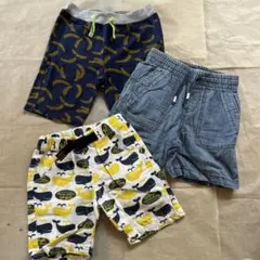 キッズ ハーフパンツ 3点セット GAP METALLIC BOARD