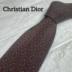 Christian Dior ネクタイ ブラウン系 トロッター ロゴ総柄 中古・古着通販】DIOR (ディオール) トロッター柄ネクタイ
