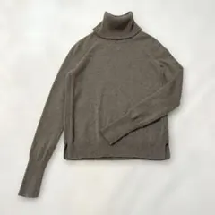 UNIQLO ユニクロ カシミヤ100% タートルネック ブラウン Sサイズ