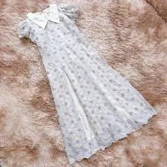 31 Sons de mode（36） 刺繍レースワンピース 半袖 花柄