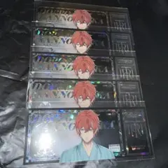 ヒプマイ オンラインくじ D賞 チケット風ホログラムカード 観音坂独歩 5枚