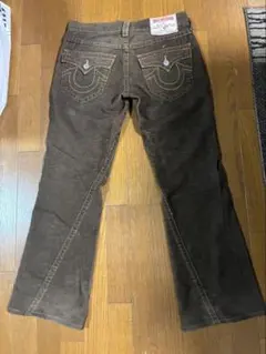 true religion ブラウン コーデロイ