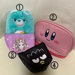 【新品⭐︎まとめ売り】メイクポーチ キャラクターポーチ カービィ サンリオ