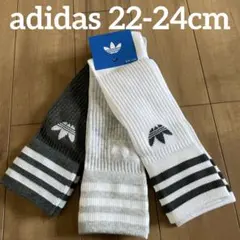 新品　adidas アディダス オリジナルス　ソックス 3足組　22-24cmのサムネイル
