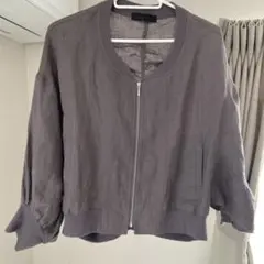 未着用】ベータ β リネン混 ジャケット ブルゾン 13 XL-2XL相当 麻 