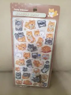 ボンボンドロップシール　和柄柴犬　新作　ボンドロ　玉子サンドだるま