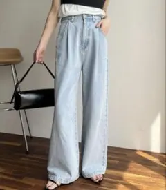 カプリシュレマージュ タックワイドデニムのサムネイル