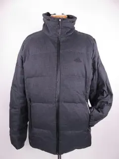 【値下げ】アディダス　adidas　中綿入りハーフコート　ダウン　グレー　M