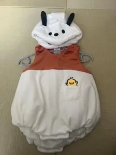 ぴ*ー様 バースデイ サンリオ ポチャッコ なりきりロンパース 90-100