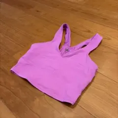 alo ヨガウェア XS ピンク クロップドトップ
