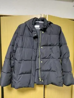 超美品　GLOBAL WORK ウツクシルエット撥水ダウンブルゾン　L　ブラック