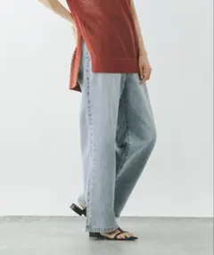 グローバルワーク 冷感 デニム イージーパンツ L