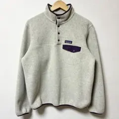 極美品 希少色 patagonia シンチラスナップT オートミール パープル